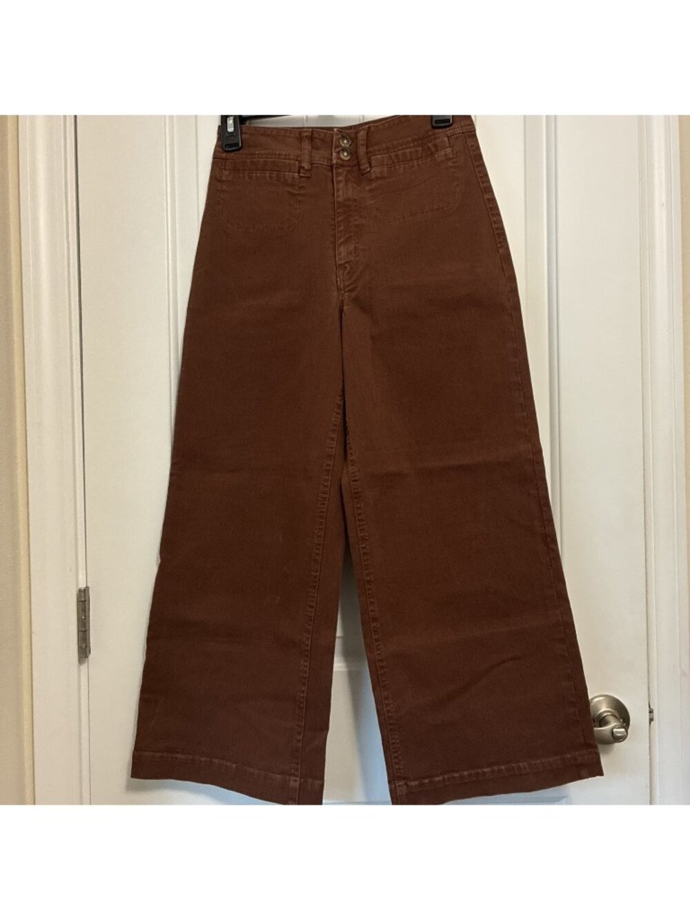 Unpublished Jeans GEMMA High Rise Wide Leg In Brown 26” x 24” Rise 11”
